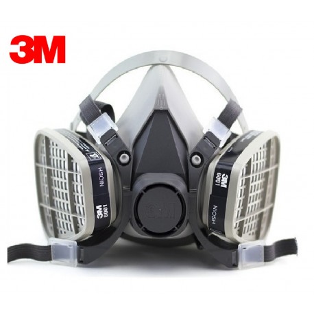 RESPIRADOR 3M 6000 CON FILTROS 6001 VAPORES ORGANICOS