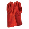 GUANTE SOLDADOR ROJO DESCARNE 15" CERTIFICADO