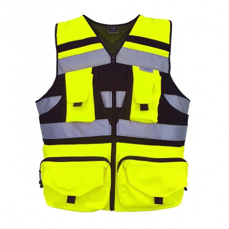 CHALECO GEOLOGO MINERO AMARILLO FLUOR