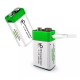 Batería 9v Recargable Ion Litio Usb Carga Directa