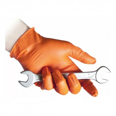 GUANTE MECANICO DE NITRILO TEXTURIZADO 8 GR (25 PARES