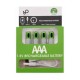 Pack 4 Pilas Aaa Ion Litio Recargables Usb.