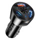 CARGADOR RAPIDO PARA AUTO 2 USB 3.1A Y 1 TIPO C 2A